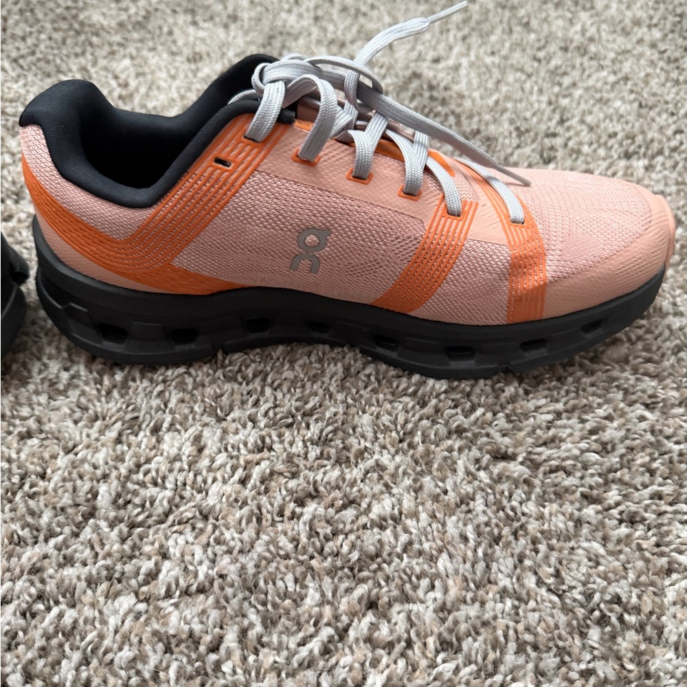 On Running Women's Athletic Shoes - Peach and Orange - Picture 4 of 7